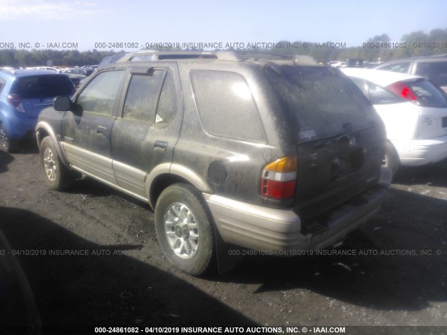 4S6CK58WXY4411507 - 2000 HONDA PASSPORT EX/LX 黑色 照片 3