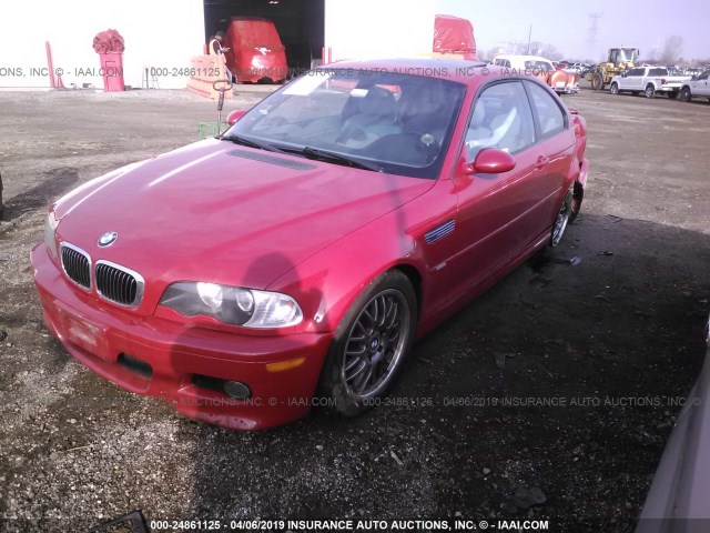 WBSBL93452JR17041 - 2002 BMW M3 RED photo 2