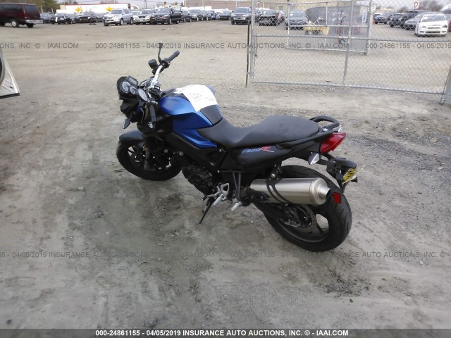 WB10B1402FZC97447 - 2015 BMW F800 R BLUE photo 3