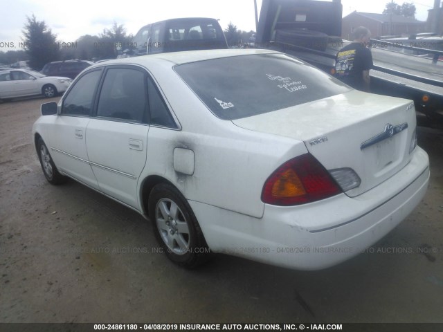 4T1BF28B81U130235 - 2001 TOYOTA AVALON XL/XLS WHITE photo 3