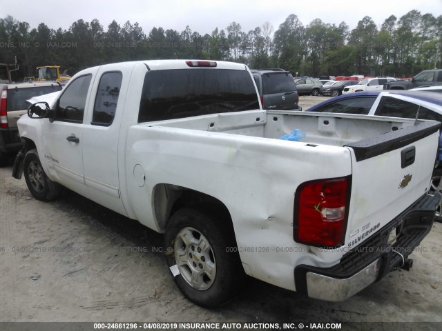 1GCEC29099Z101526 - 2009 CHEVROLET SILVERADO C1500 LT WHITE photo 3