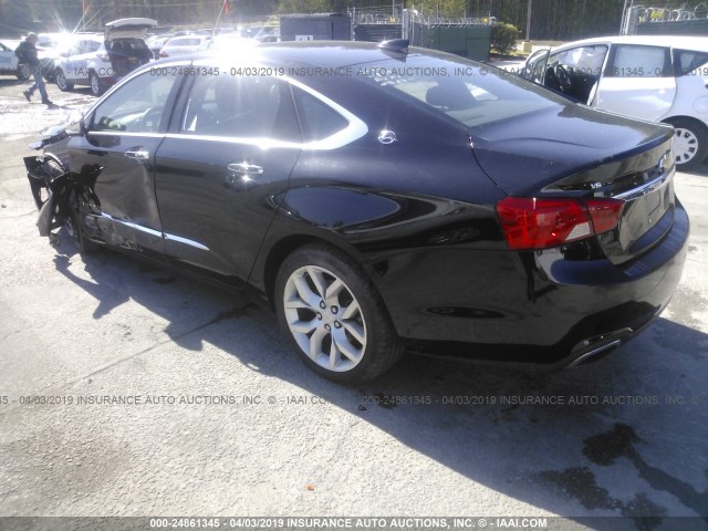 2G1125S39J9133231 - 2018 CHEVROLET IMPALA PREMIER BLACK photo 3