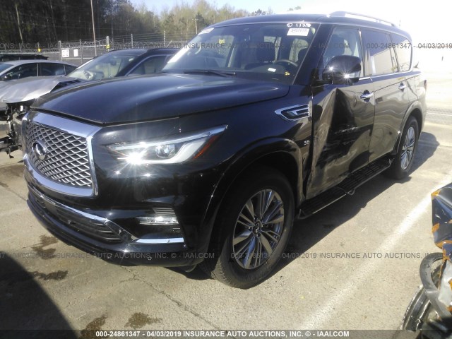 JN8AZ2NF8K9684074 - 2019 INFINITI QX80 LUXE BLACK photo 2