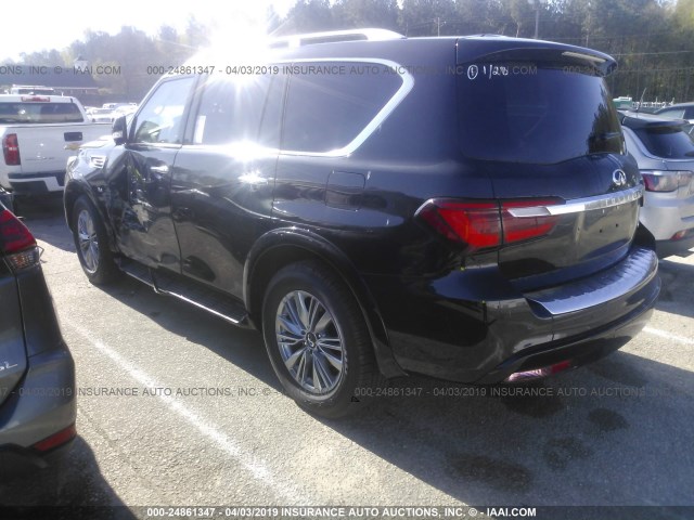 JN8AZ2NF8K9684074 - 2019 INFINITI QX80 LUXE BLACK photo 3