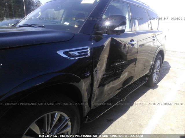 JN8AZ2NF8K9684074 - 2019 INFINITI QX80 LUXE BLACK photo 6