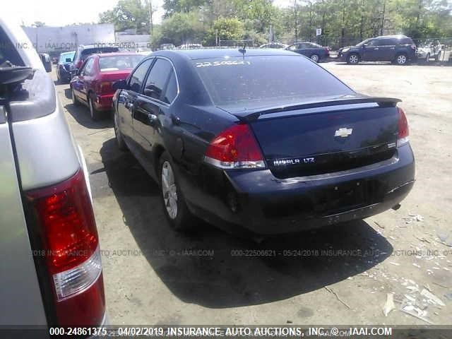 2G1WC5E38D1216148 - 2013 CHEVROLET IMPALA LTZ BLACK photo 3