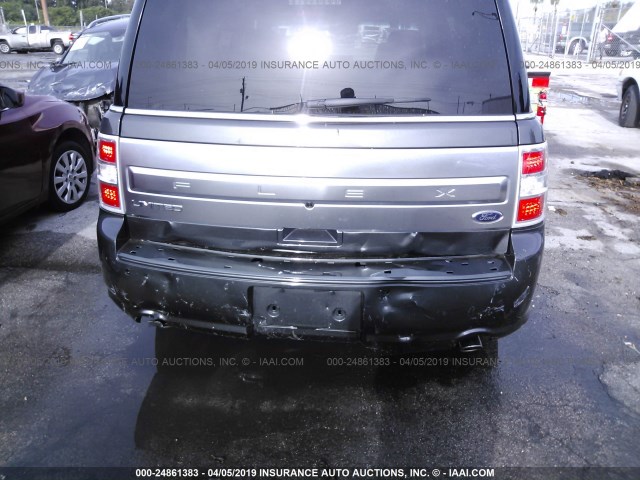 2FMGK5D82KBA13612 - 2019 FORD FLEX LIMITED GRAY photo 6