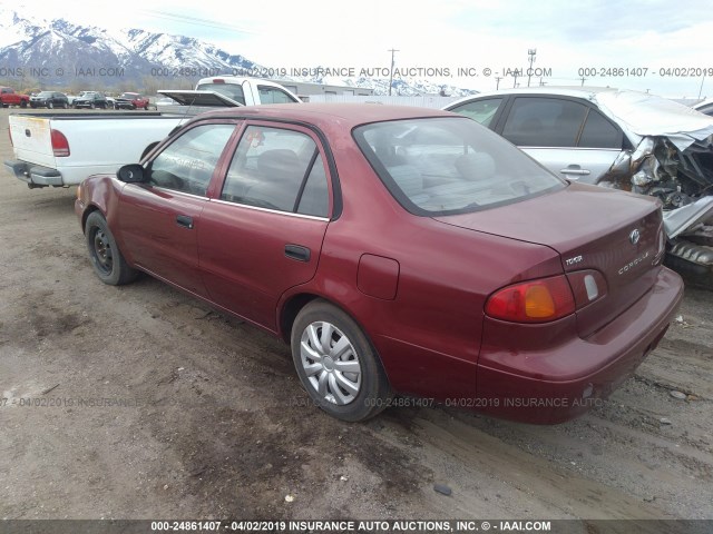 1NXBR12E7XZ217296 - 1999 TOYOTA COROLLA VE/CE/LE 勃艮第红 照片 3