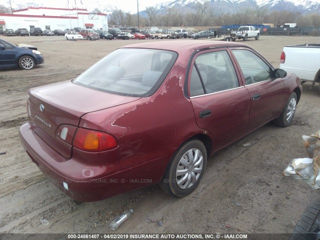 1NXBR12E7XZ217296 - 1999 TOYOTA COROLLA VE/CE/LE 勃艮第红 照片 4