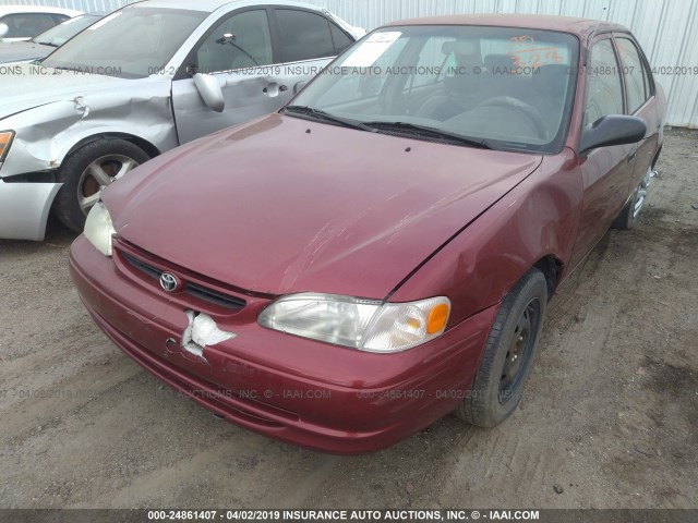 1NXBR12E7XZ217296 - 1999 TOYOTA COROLLA VE/CE/LE 勃艮第红 照片 6