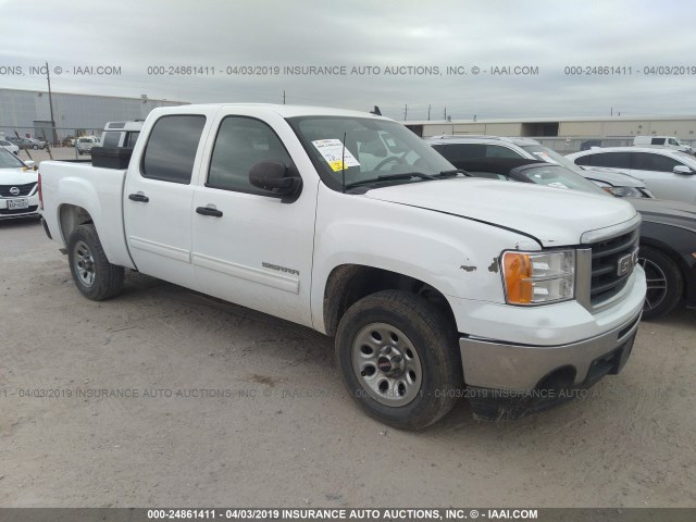 3GTP1UEA2BG117839 - 2011 GMC SIERRA C1500 SL WHITE photo 1