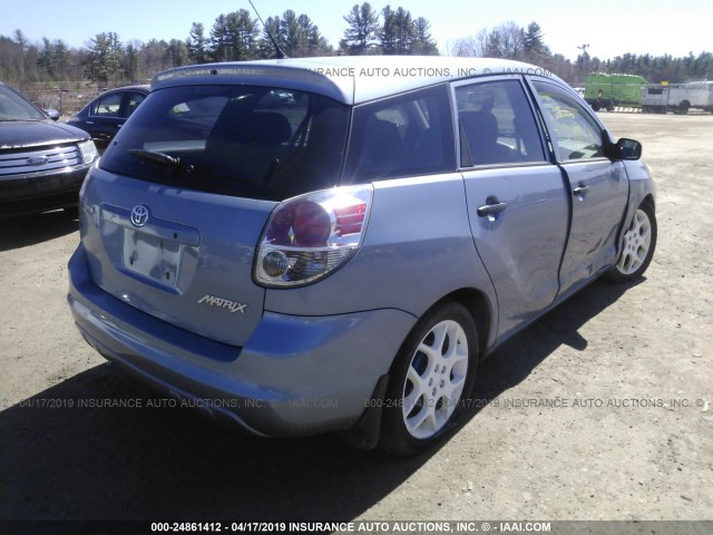 2T1KR32E55C352206 - 2005 TOYOTA COROLLA MATRIX XR BLUE photo 4