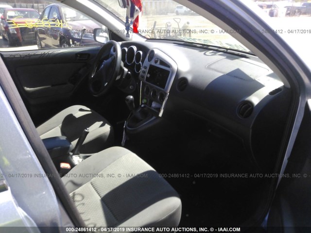 2T1KR32E55C352206 - 2005 TOYOTA COROLLA MATRIX XR BLUE photo 5