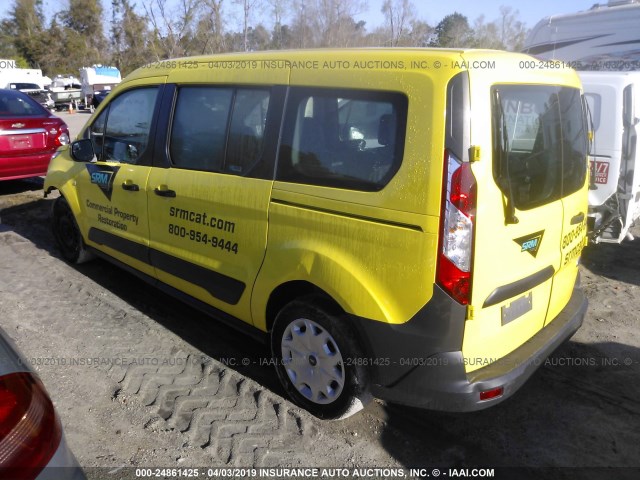 NM0GS9E78F1203348 - 2015 FORD TRANSIT CONNECT XL YELLOW photo 3