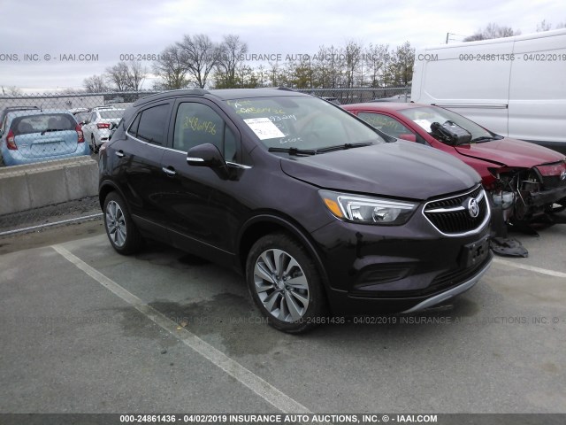 KL4CJESBXJB693214 - 2018 BUICK ENCORE PREFERRED BURGUNDY photo 1