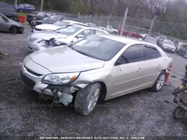 1G11E5SLXEF211603 - 2014 CHEVROLET MALIBU 2LT Champagne photo 2