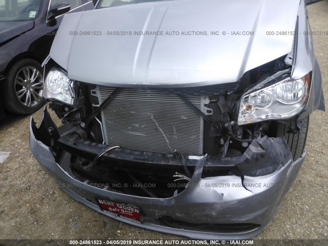 2C4RDGBG0ER338123 - 2014 DODGE GRAND CARAVAN SE GRAY photo 6