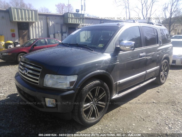 5N3AA08C06N801221 - 2006 INFINITI QX56 GRAY photo 2