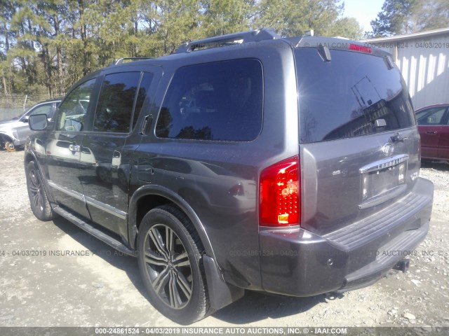 5N3AA08C06N801221 - 2006 INFINITI QX56 GRAY photo 3