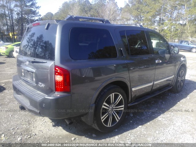 5N3AA08C06N801221 - 2006 INFINITI QX56 GRAY photo 4