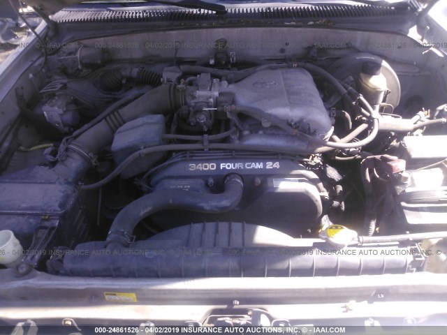 5TEHN72N44Z312074 - 2004 TOYOTA TACOMA DOUBLE CAB 灰色 照片 10