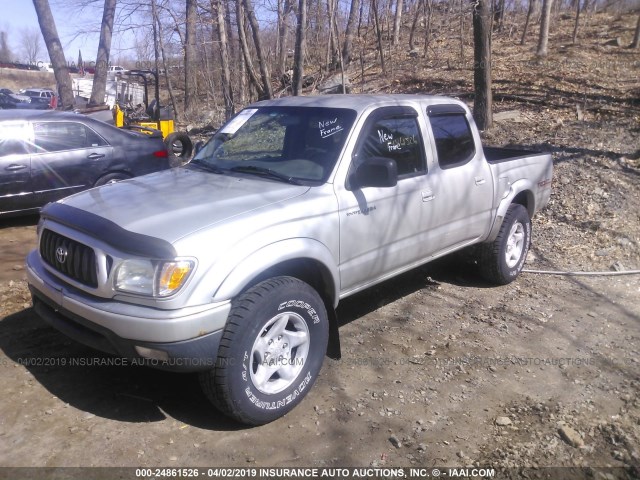 5TEHN72N44Z312074 - 2004 TOYOTA TACOMA DOUBLE CAB 灰色 照片 2
