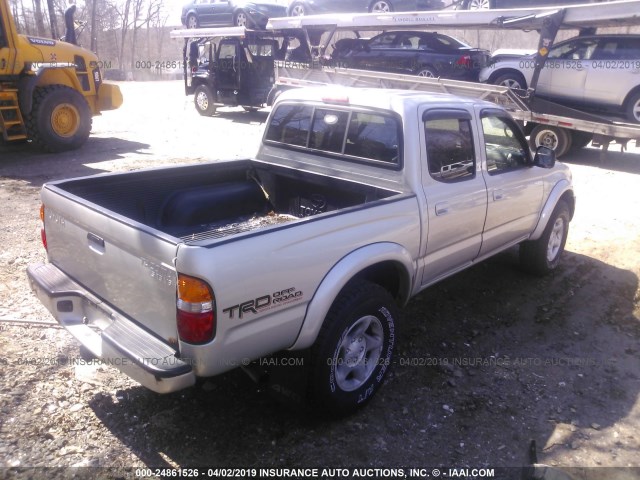5TEHN72N44Z312074 - 2004 TOYOTA TACOMA DOUBLE CAB 灰色 照片 4