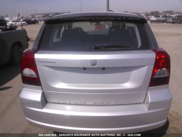 1B3HB28B87D288840 - 2007 DODGE CALIBER SILVER photo 6