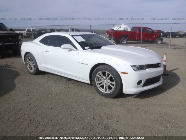 2G1FB1E3XF9310337 - 2015 CHEVROLET CAMARO LS WHITE photo 1