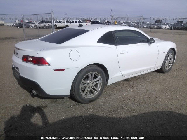 2G1FB1E3XF9310337 - 2015 CHEVROLET CAMARO LS WHITE photo 4