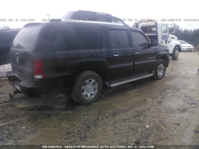 3GYFK66N24G135552 - 2004 CADILLAC ESCALADE ESV BLACK photo 4