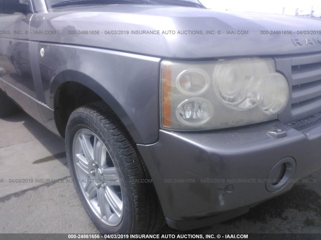 SALMF15467A257114 - 2007 LAND ROVER RANGE ROVER HSE Pewter photo 6