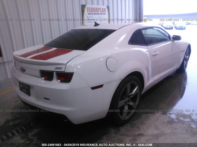 2G1FK1EJ5B9124519 - 2011 CHEVROLET CAMARO 2SS WHITE photo 4