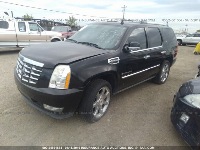 1GYFK43509R114747 - 2009 CADILLAC ESCALADE HYBRID BLACK photo 2