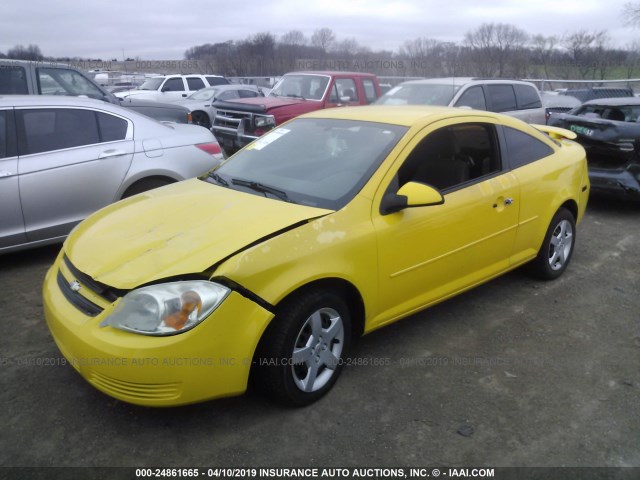 1G1AL15F877215411 - 2007 CHEVROLET COBALT LT YELLOW photo 2