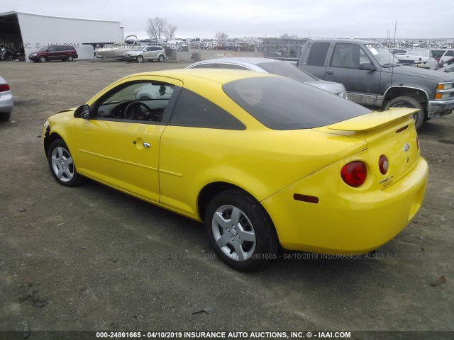 1G1AL15F877215411 - 2007 CHEVROLET COBALT LT YELLOW photo 3