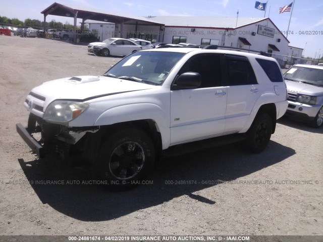 JTEZU14R640019499 - 2004 TOYOTA 4RUNNER SR5/SPORT WHITE photo 2