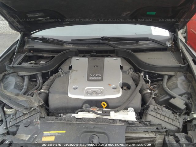 JN1CV6AR8DM760936 - 2013 INFINITI G37 GRAY photo 10