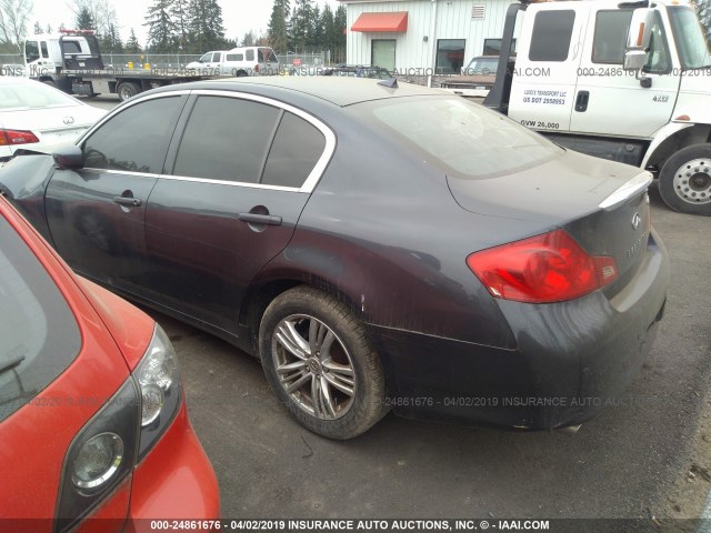 JN1CV6AR8DM760936 - 2013 INFINITI G37 GRAY photo 3