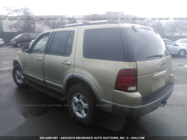 1FMZU63E52ZA13357 - 2002 FORD EXPLORER XLT GOLD photo 3