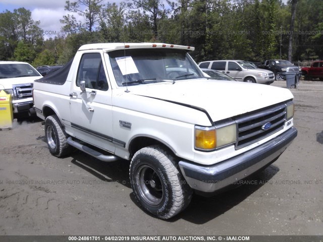 1FMEU15H1LLB16837 - 1990 FORD BRONCO U100 WHITE photo 1