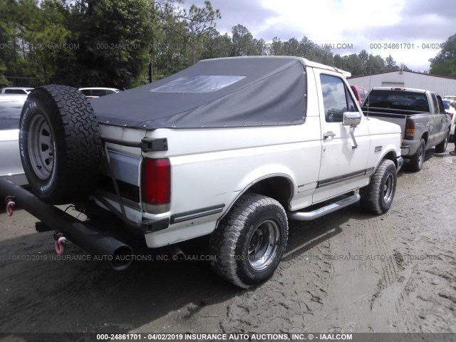 1FMEU15H1LLB16837 - 1990 FORD BRONCO U100 WHITE photo 4