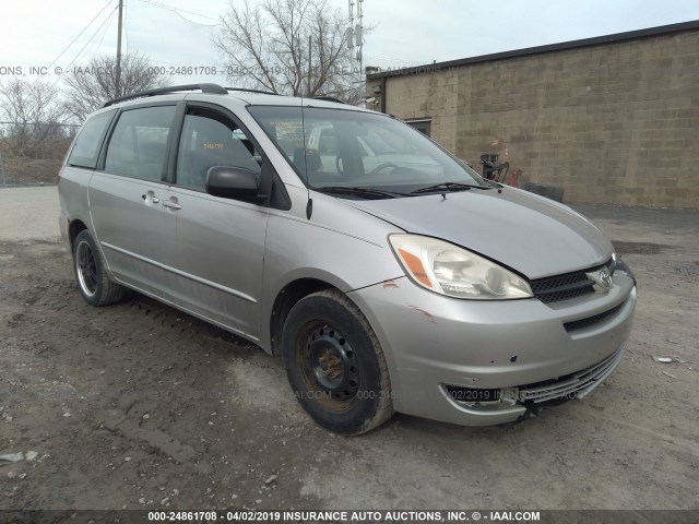 5TDZA23C45S342092 - 2005 TOYOTA SIENNA CE/LE SILVER photo 1