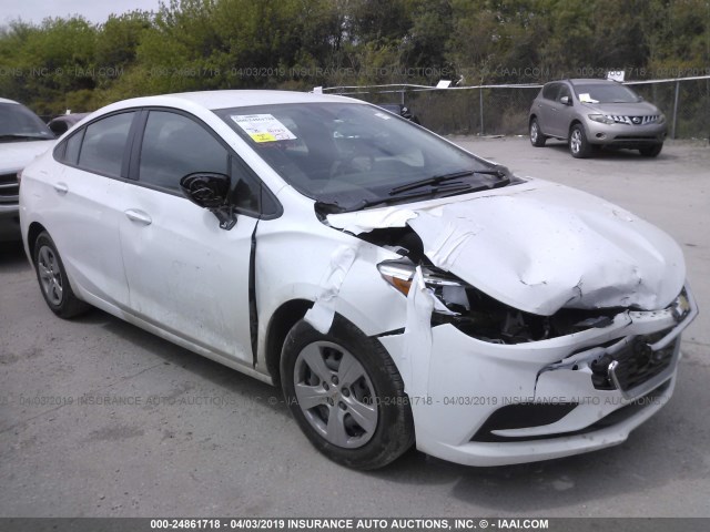 1G1BC5SM6J7151259 - 2018 CHEVROLET CRUZE LS WHITE photo 1