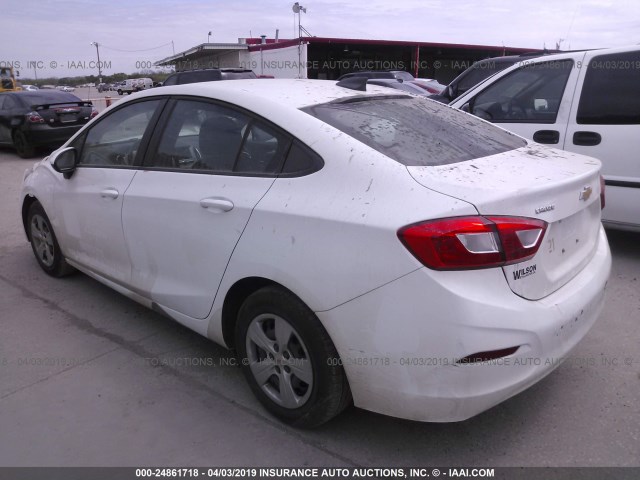 1G1BC5SM6J7151259 - 2018 CHEVROLET CRUZE LS WHITE photo 3