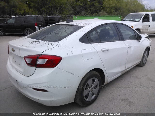 1G1BC5SM6J7151259 - 2018 CHEVROLET CRUZE LS WHITE photo 4