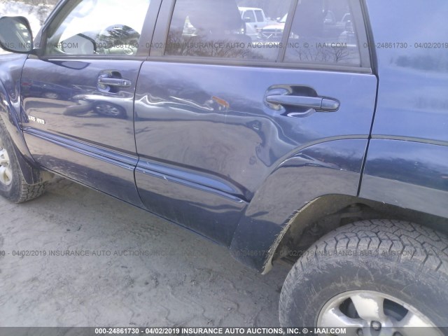 JTEBU14R138010002 - 2003 TOYOTA 4RUNNER SR5/SPORT BLUE photo 6