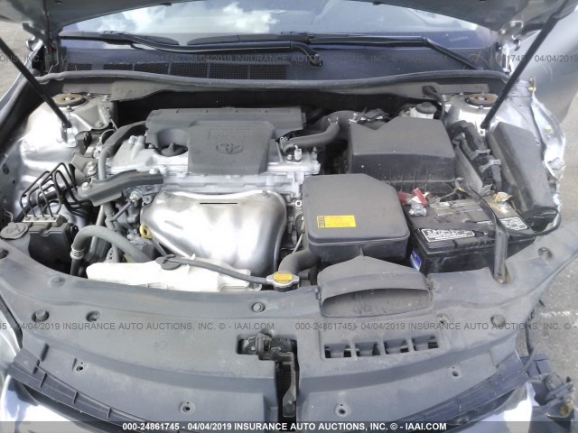 4T1BF1FK2FU020656 - 2015 TOYOTA CAMRY LE/XLE/SE/XSE SILVER photo 10