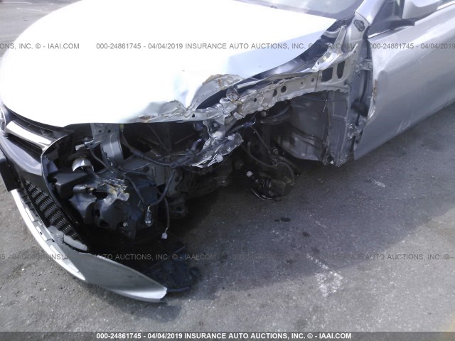 4T1BF1FK2FU020656 - 2015 TOYOTA CAMRY LE/XLE/SE/XSE SILVER photo 6