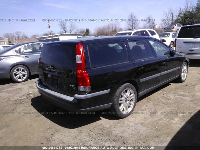 YV1SW53D831288278 - 2003 VOLVO V70 T5 TURBO BLACK photo 4